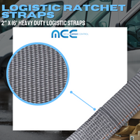 Load image into Gallery viewer, 2&quot; Logistic E-Track Ratchet Straps With J Hook
