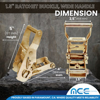 Load image into Gallery viewer, 1 1/2&quot; Wide Handle Ratchet Buckle - 1,333 WLL
