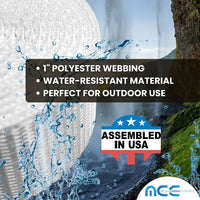 Load image into Gallery viewer, 1&quot; Ratchet Tent Strap With Snap Hook And Double Bar D-Ring Lasso Strap
