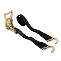 Load image into Gallery viewer, 2Pack 1&quot; x 6 ft Ratchet Straps W/ J-Hook &amp; D Ring
