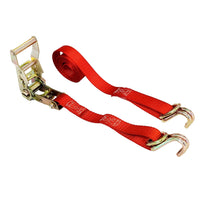Load image into Gallery viewer, 2Pack 1&quot; x 6 ft Ratchet Straps W/ J-Hook &amp; D Ring

