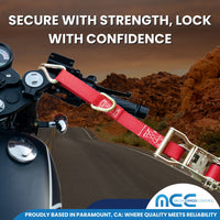 Load image into Gallery viewer, 2Pack 1&quot; x 6 ft Ratchet Straps W/ J-Hook &amp; D Ring
