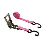 Load image into Gallery viewer, USA 1&quot; Heavy-Duty Ratchet Strap w/ Coated S Hooks
