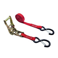 Load image into Gallery viewer, USA 1&quot; Heavy-Duty Ratchet Strap With 2 Keeper S Hooks
