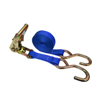 Load image into Gallery viewer, USA 1&quot; Ratchet Buckle Strap w/ S Hooks
