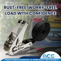 Load image into Gallery viewer, 1&quot; x 12&#39; Stainless Steel Ratchet Endless Strap - 4 Pack

