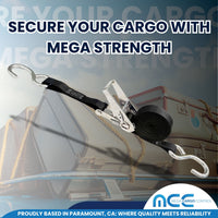 Load image into Gallery viewer, 4 Pack 1&quot; x 12&#39; Stainless Steel Ratchet Buckle With S Hook Strap
