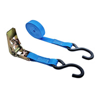 Load image into Gallery viewer, USA 1&quot; Ratchet Tie Down Straps w/ Coated S Hooks
