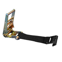 Load image into Gallery viewer, USA 3&quot; 4&quot; Ratchet Tie Down Short Fixed End Strap w/Flat Hook
