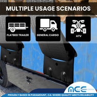 Load image into Gallery viewer, USA 3&quot; 4&quot; Ratchet Tie Down Short Fixed End Strap w/Flat Hook
