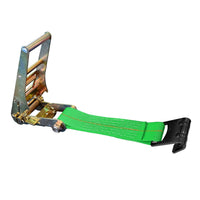 Load image into Gallery viewer, USA 3&quot; 4&quot; Ratchet Tie Down Short Fixed End Strap w/Flat Hook
