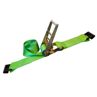 Load image into Gallery viewer, 4&quot; Ratchet Tie Down Strap w/ Flat Hooks
