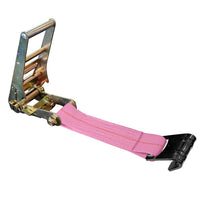 Load image into Gallery viewer, USA 3&quot; 4&quot; Ratchet Tie Down Short Fixed End Strap w/Flat Hook
