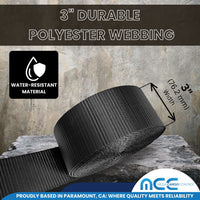 Load image into Gallery viewer, USA 3&quot; 4&quot; Ratchet Tie Down Short Fixed End Strap w/ J Hook
