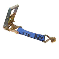 Load image into Gallery viewer, USA 3&quot; 4&quot; Ratchet Tie Down Short Fixed End Strap w/ J Hook
