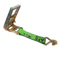 Load image into Gallery viewer, USA 3&quot; 4&quot; Ratchet Tie Down Short Fixed End Strap w/ J Hook
