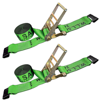 Load image into Gallery viewer, 2 Pack - 3" x 30' Ratchet Tie Down Strap w/ Flat Hooks
