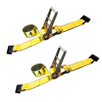 Load image into Gallery viewer, 2 Pack - 3" x 30' Ratchet Tie Down Strap w/ Flat Hooks
