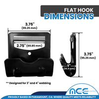 Load image into Gallery viewer, 3&quot; Ratchet Tie Down Strap w/ Flat Hooks
