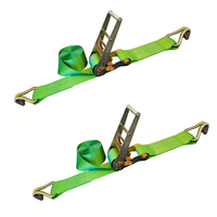Load image into Gallery viewer, 2 Pack 3" x 30' Ratchet Tie Down Strap w/ J Wire Hooks
