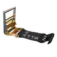 Load image into Gallery viewer, USA 3&quot; 4&quot; Ratchet Tie Down Short Fixed End Strap w/Flat Hook
