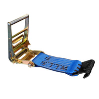 Load image into Gallery viewer, USA 3&quot; 4&quot; Ratchet Tie Down Short Fixed End Strap w/Flat Hook
