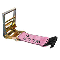 Load image into Gallery viewer, USA 3&quot; 4&quot; Ratchet Tie Down Short Fixed End Strap w/Flat Hook
