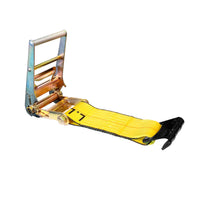 Load image into Gallery viewer, USA 3&quot; 4&quot; Ratchet Tie Down Short Fixed End Strap w/Flat Hook
