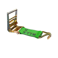 Load image into Gallery viewer, USA 3&quot; 4&quot; Ratchet Tie Down Short Fixed End Strap w/ J Hook
