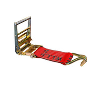 Load image into Gallery viewer, USA 3&quot; 4&quot; Ratchet Tie Down Short Fixed End Strap w/ J Hook
