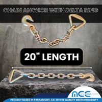 Load image into Gallery viewer, 4&quot; Ratchet Tie Down Strap w/ Chain Extensions
