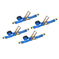 Load image into Gallery viewer, 4 Pack 4" x 30FT Ratchet Tie Down Strap w/ J Hooks

