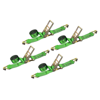 Load image into Gallery viewer, 4 Pack 4" x 30FT Ratchet Tie Down Strap w/ J Hooks

