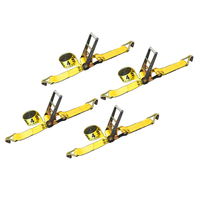 Load image into Gallery viewer, 4 Pack 4" x 30FT Ratchet Tie Down Strap w/ J Hooks
