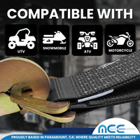 Load image into Gallery viewer, USA Heavy Duty Axle Straps w/ Delta D Rings (Blue Sleeves)
