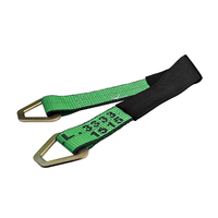 Load image into Gallery viewer, USA Heavy Duty Axle Straps w/ Delta D Rings (Black Sleeve)
