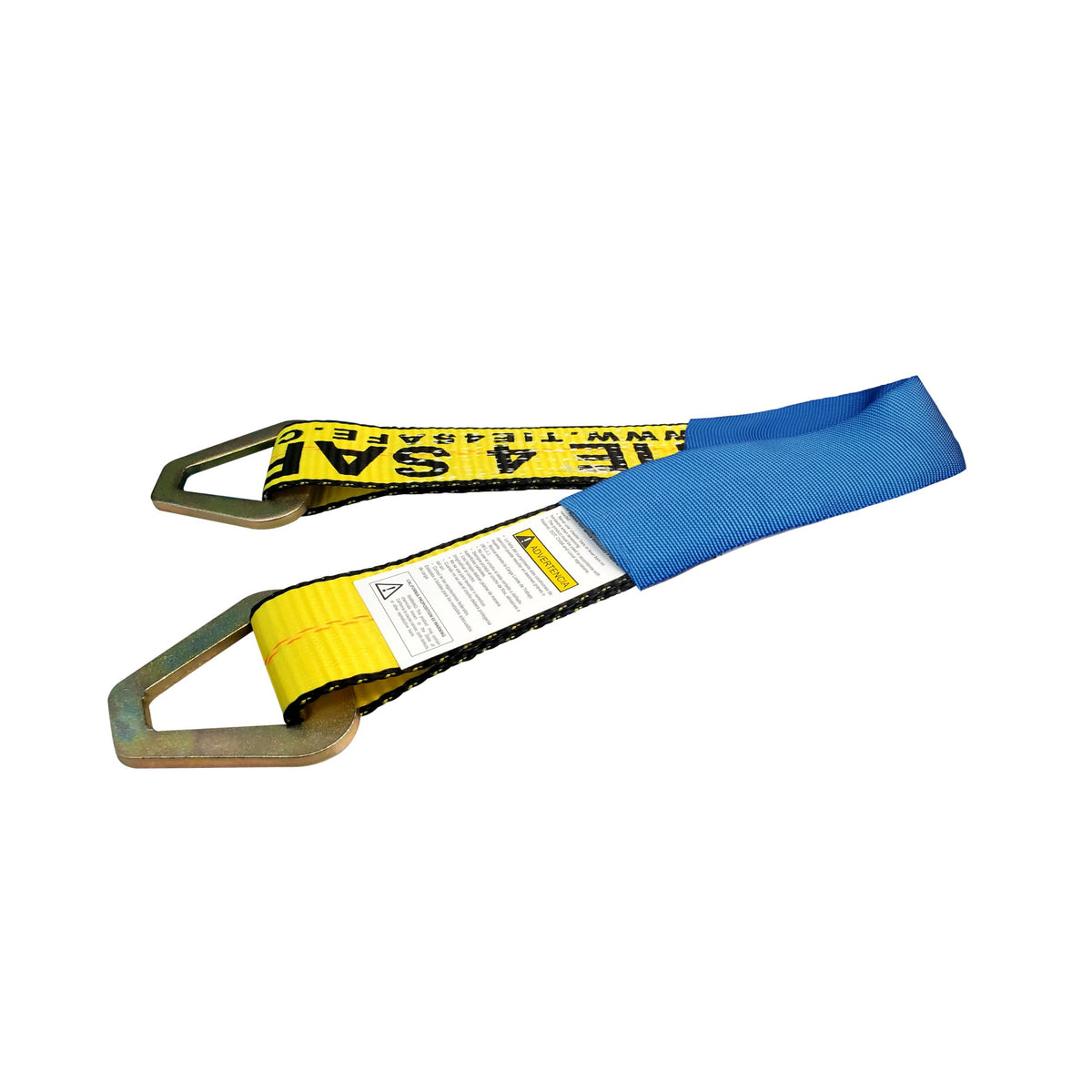 USA Heavy Duty Axle Straps w/ Delta D Rings (Blue Sleeves)