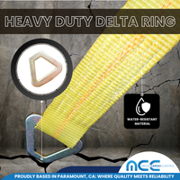 Load image into Gallery viewer, USA Heavy Duty Axle Straps w/ Delta D Rings (Black Sleeve)
