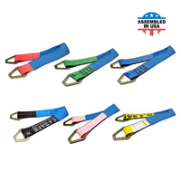 Load image into Gallery viewer, USA Heavy Duty Axle Straps w/ Delta D Rings (Blue Sleeves)
