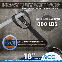 Load image into Gallery viewer, 4 Pack Combination Ratchet Axle Strap w/ Twist Hook &amp; Soft Tie Loops (Set)
