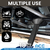 Load image into Gallery viewer, 4 Pack Combination Ratchet Axle Strap w/ Twist Hook &amp; Soft Tie Loops (Set)
