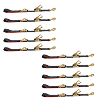 Load image into Gallery viewer, 10 Pack Combination Axle and Twist Hook Adjustable Ratchet Strap - USA
