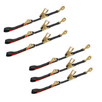 Load image into Gallery viewer, 6 Pack Combination Axle and Twist Hook Adjustable Ratchet Strap - USA
