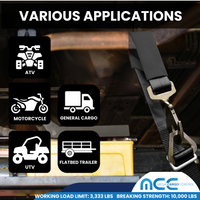 Load image into Gallery viewer, 4 Pack Combination Ratchet Axle Strap w/ Twist Hook &amp; Soft Tie Loops (Set)
