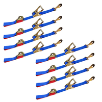 Load image into Gallery viewer, 8 Pack Combination Axle and Twist Hook Adjustable Ratchet Strap - USA
