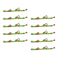 Load image into Gallery viewer, 10 Pack Combination Axle and Twist Hook Adjustable Ratchet Strap - USA
