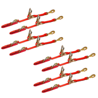 Load image into Gallery viewer, 8 Pack Combination Axle and Twist Hook Adjustable Ratchet Strap - USA
