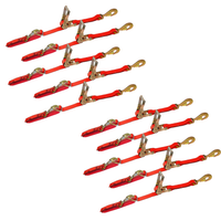 Load image into Gallery viewer, 10 Pack Combination Axle and Twist Hook Adjustable Ratchet Strap - USA
