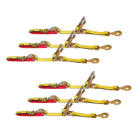 Load image into Gallery viewer, 6 Pack Combination Axle and Twist Hook Adjustable Ratchet Strap - USA
