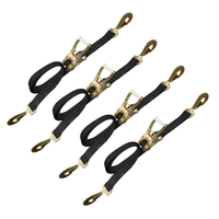 Load image into Gallery viewer, 4 Pack - USA 2" Car Tie Down Straps w/ Twist Snap Hooks
